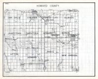 Howard County Map, Iowa State Atlas 1930c